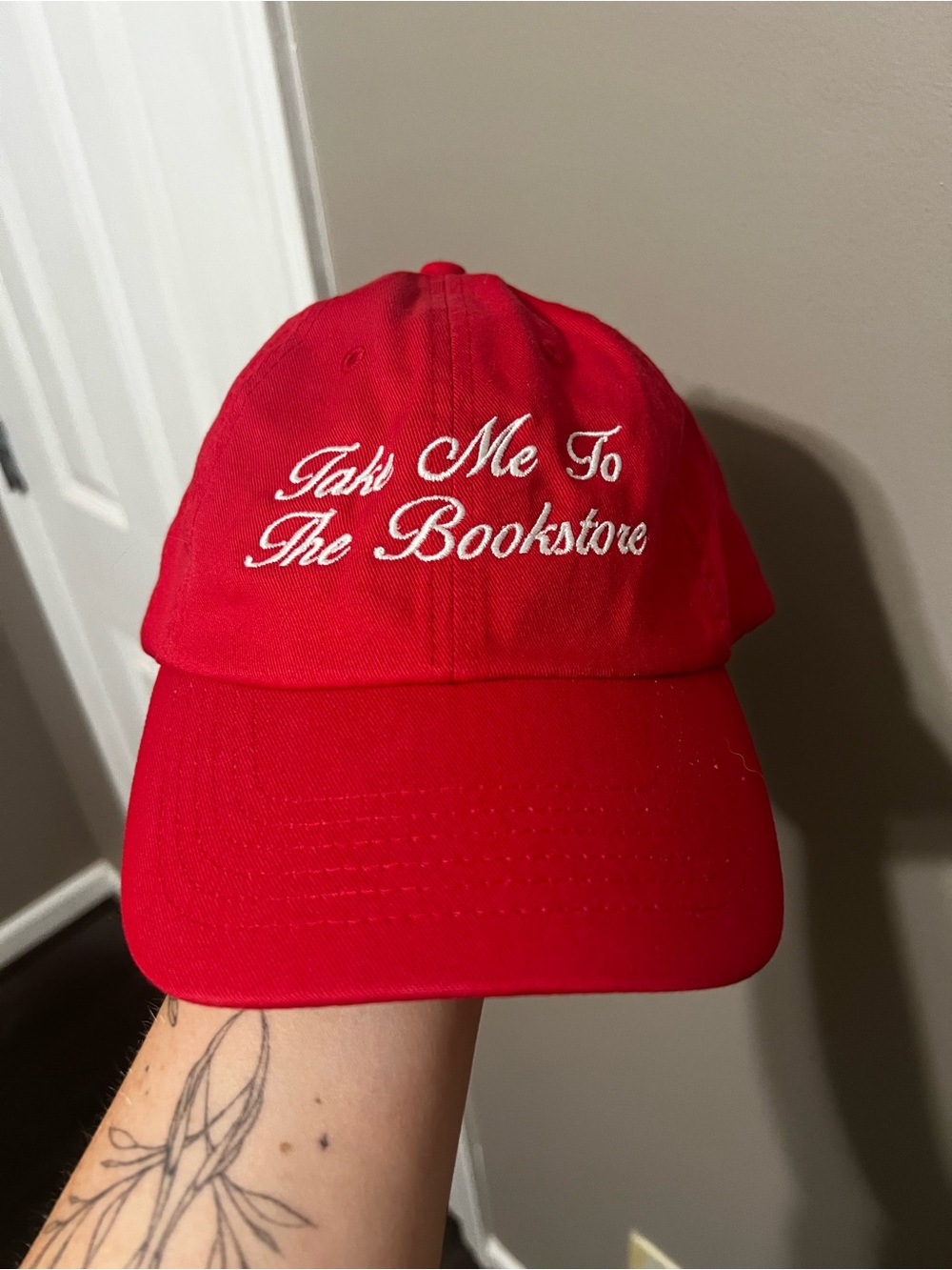 Take Me To The Bookstore Embroidered Hat